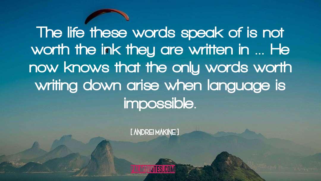 Andrei Makine Quotes: The life these words speak