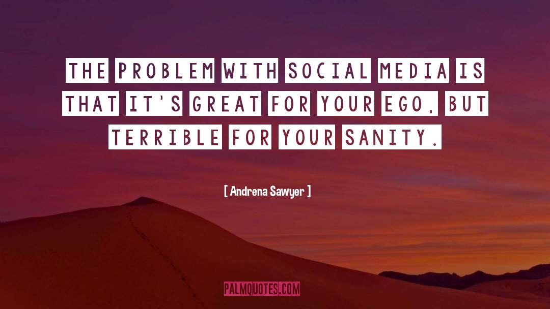 Andrena Sawyer Quotes: The problem with social media