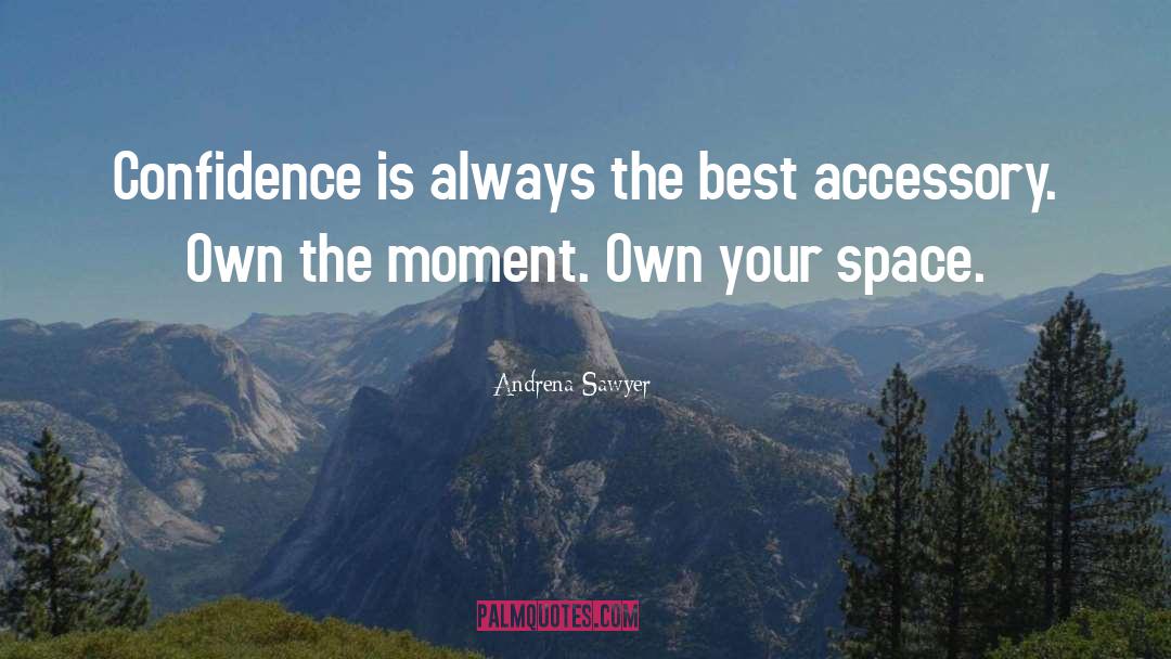 Andrena Sawyer Quotes: Confidence is always the best