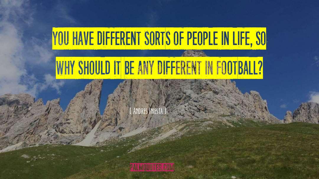 Andres Iniesta Quotes: You have different sorts of