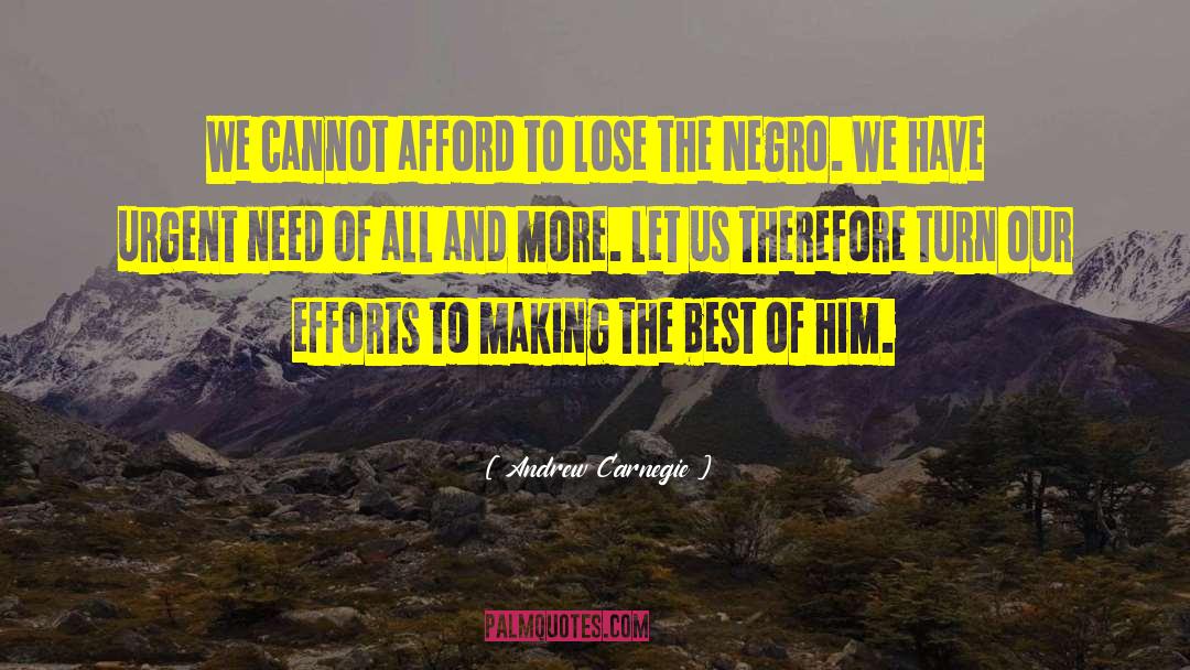 Andrew Carnegie Quotes: We cannot afford to lose