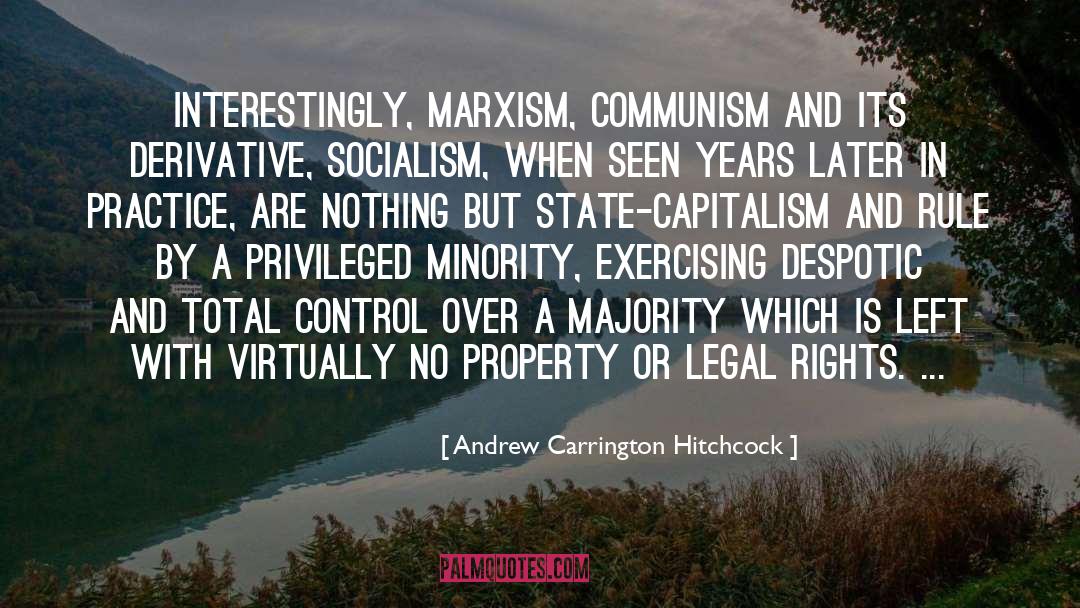 Andrew Carrington Hitchcock Quotes: Interestingly, Marxism, Communism and its