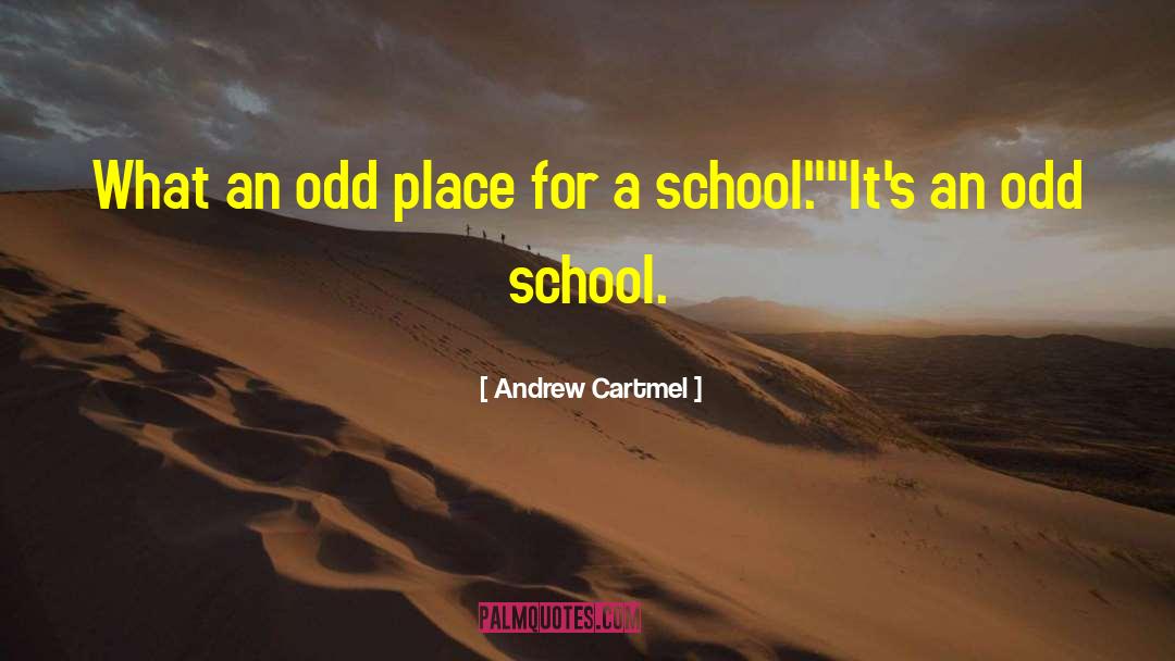 Andrew Cartmel Quotes: What an odd place for