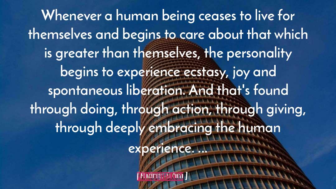 Andrew Cohen Quotes: Whenever a human being ceases