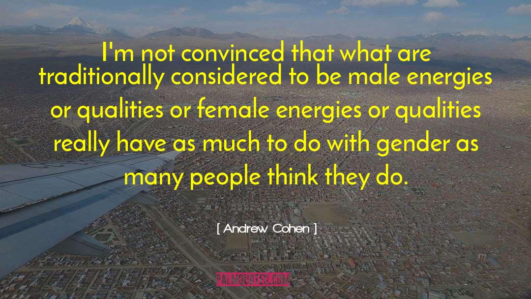 Andrew Cohen Quotes: I'm not convinced that what