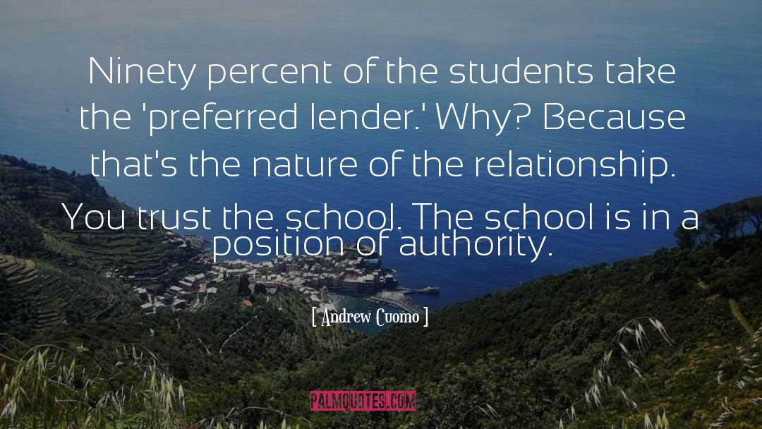 Andrew Cuomo Quotes: Ninety percent of the students