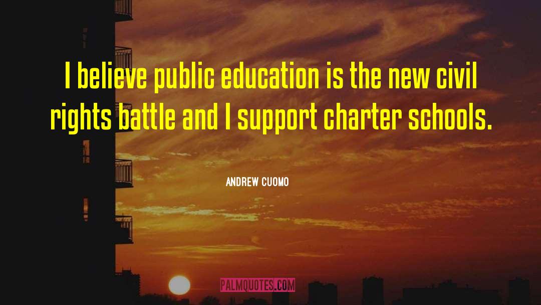 Andrew Cuomo Quotes: I believe public education is