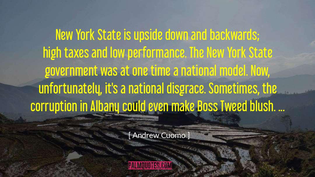 Andrew Cuomo Quotes: New York State is upside
