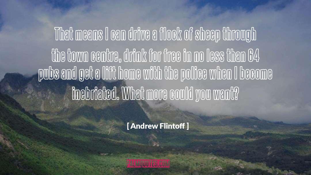 Andrew Flintoff Quotes: That means I can drive