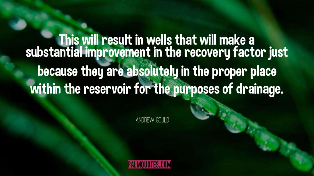 Andrew Gould Quotes: This will result in wells