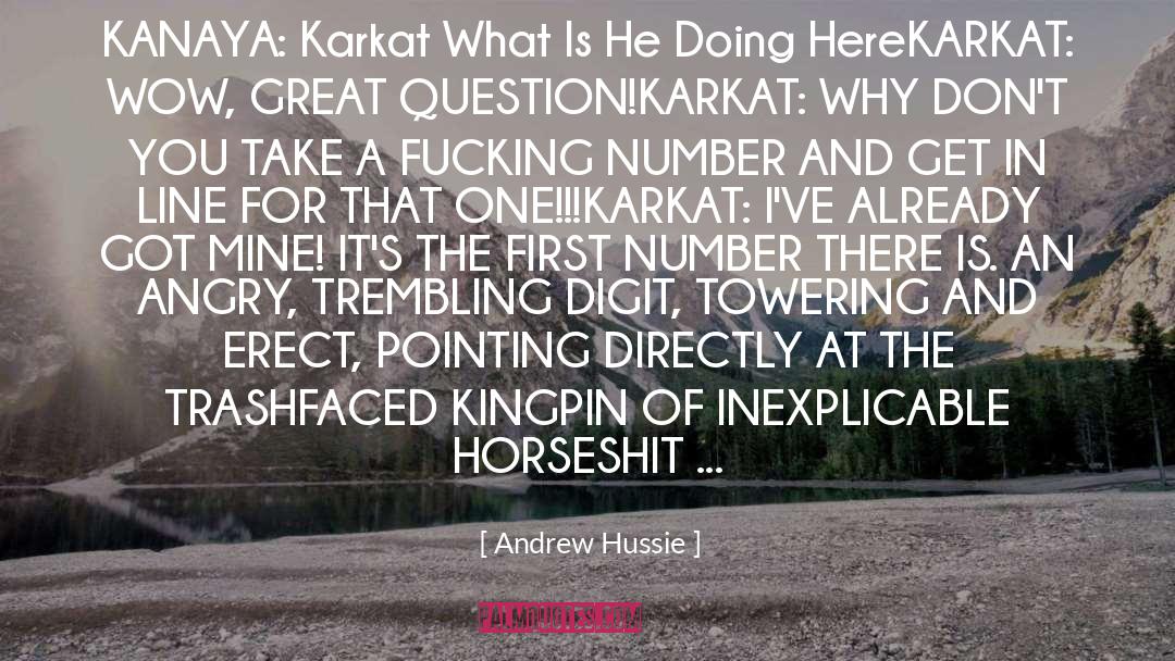 Andrew Hussie Quotes: KANAYA: Karkat What Is He