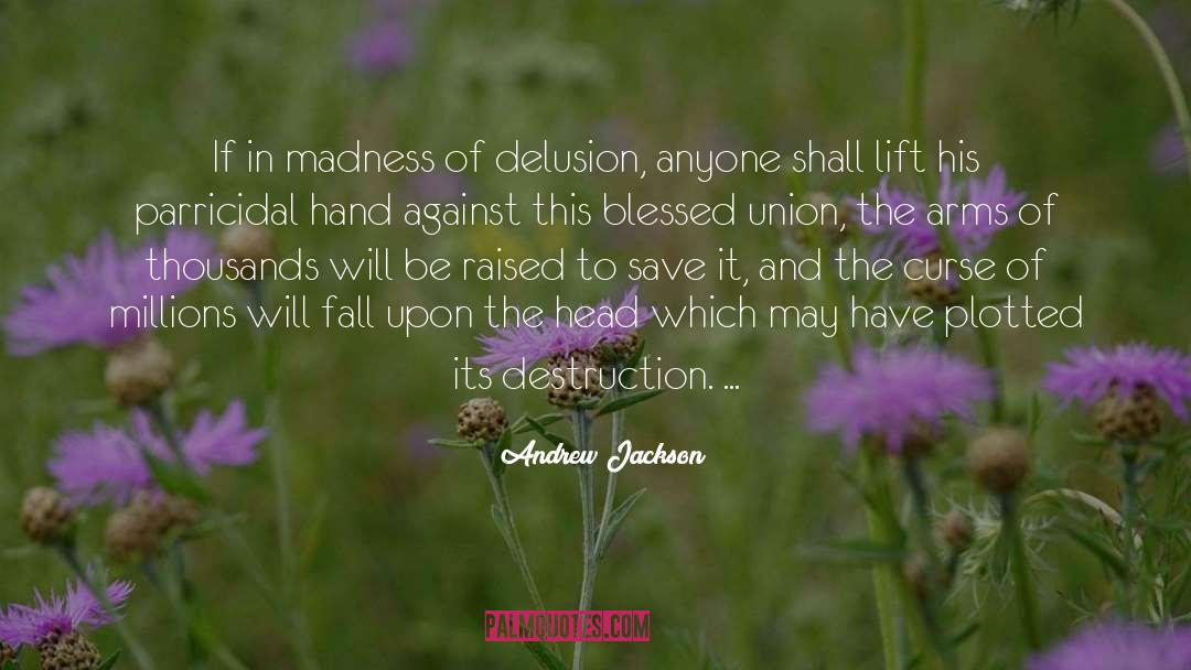 Andrew Jackson Quotes: If in madness of delusion,