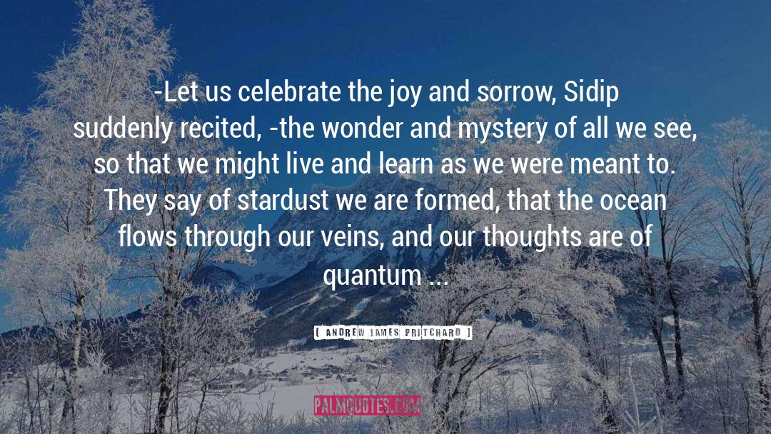 Andrew James Pritchard Quotes: -Let us celebrate the joy