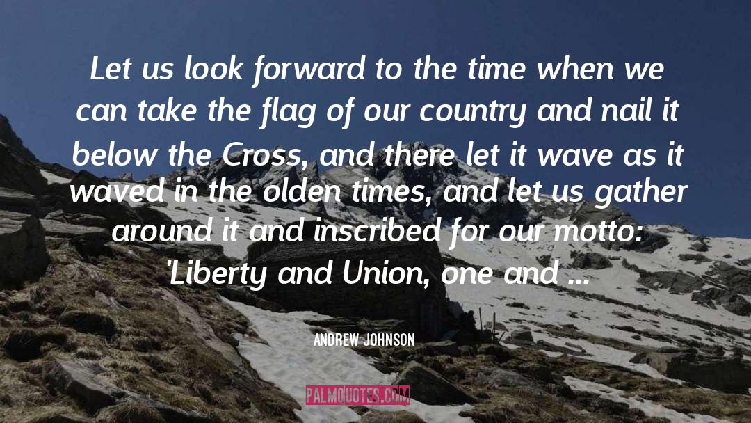 Andrew Johnson Quotes: Let us look forward to
