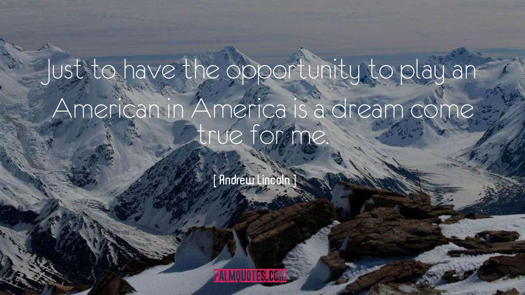 Andrew Lincoln Quotes: Just to have the opportunity