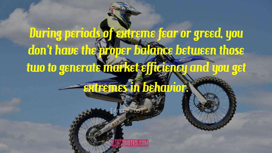 Andrew Lo Quotes: During periods of extreme fear