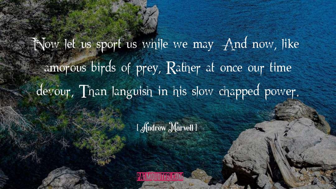 Andrew Marvell Quotes: Now let us sport us