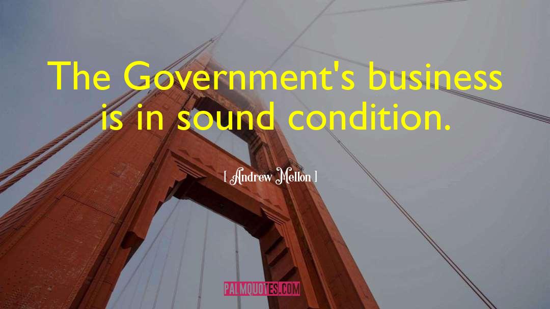 Andrew Mellon Quotes: The Government's business is in