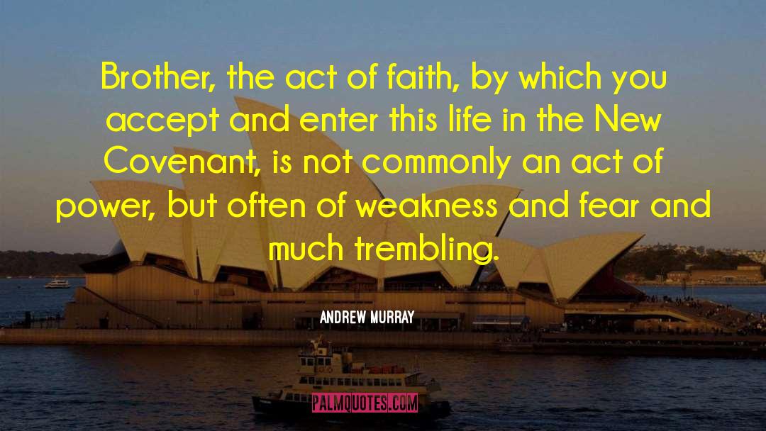 Andrew Murray Quotes: Brother, the act of faith,