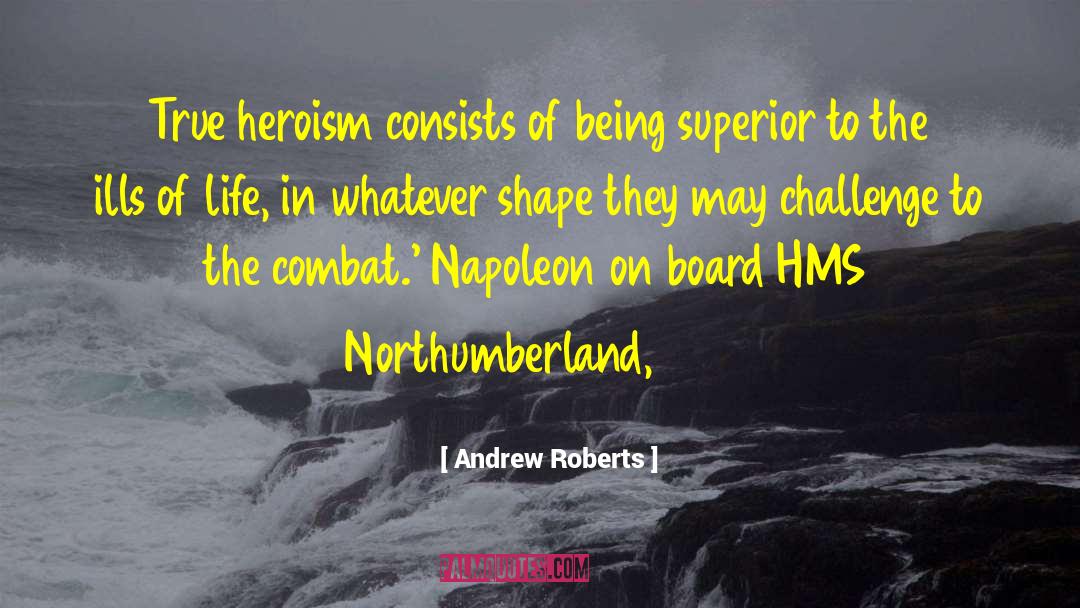 Andrew Roberts Quotes: True heroism consists of being