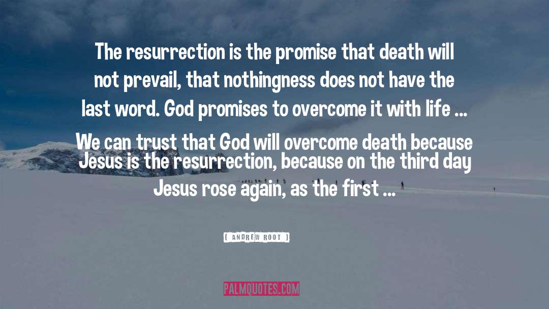 Andrew Root Quotes: The resurrection is the promise