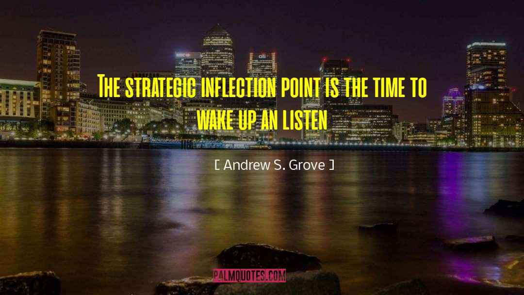 Andrew S. Grove Quotes: The strategic inflection point is