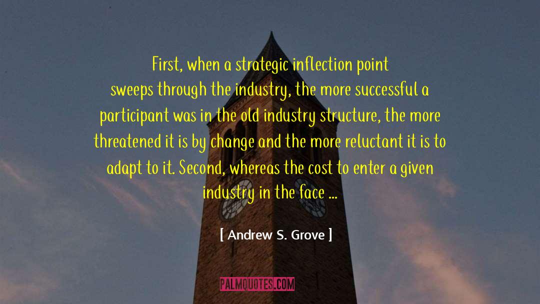 Andrew S. Grove Quotes: First, when a strategic inflection