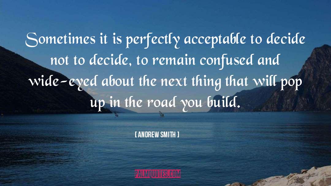 Andrew Smith Quotes: Sometimes it is perfectly acceptable