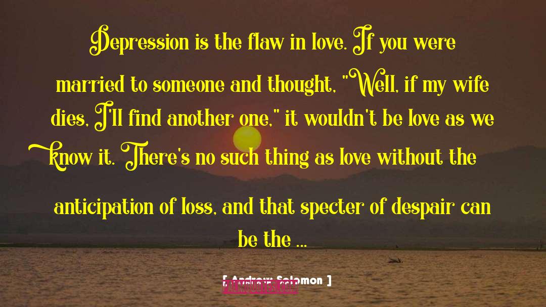 Andrew Solomon Quotes: Depression is the flaw in