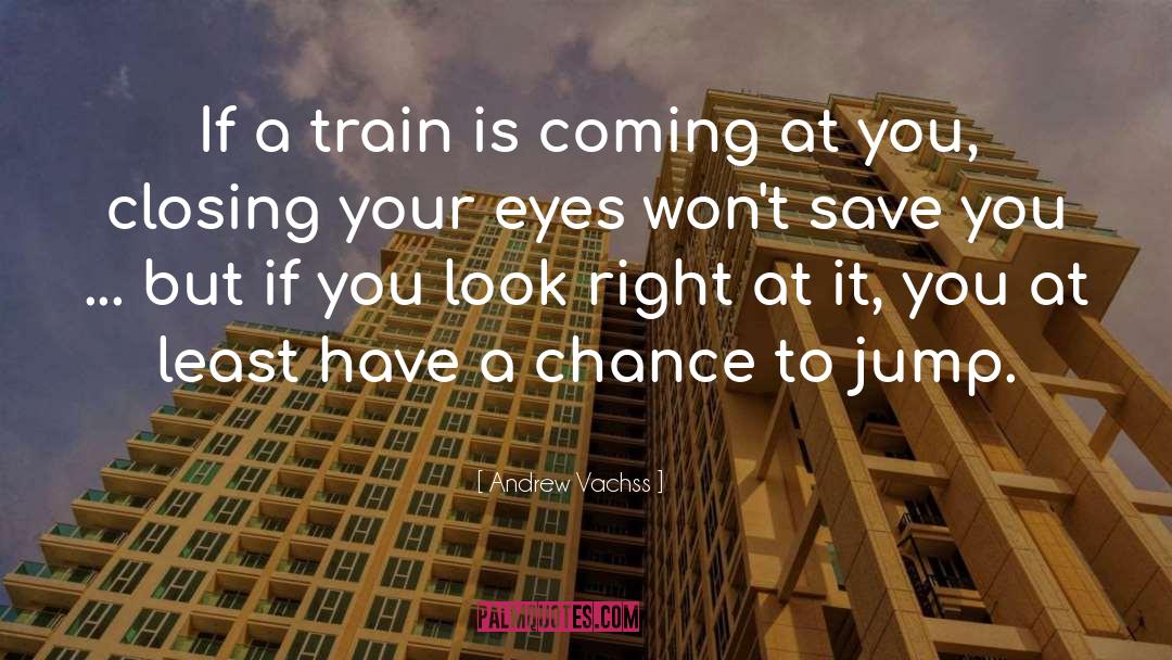 Andrew Vachss Quotes: If a train is coming