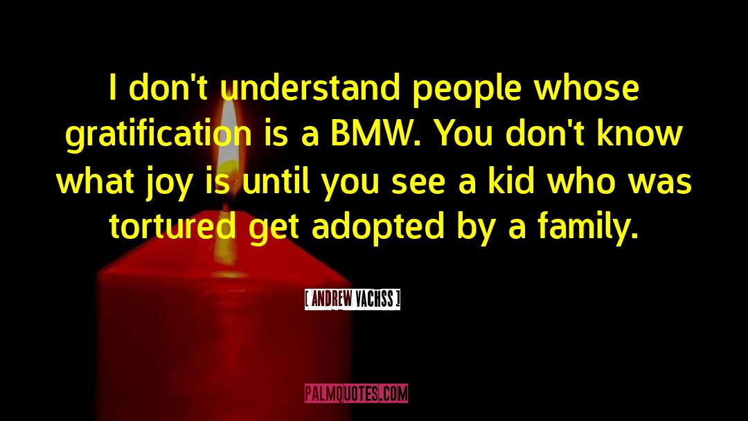 Andrew Vachss Quotes: I don't understand people whose