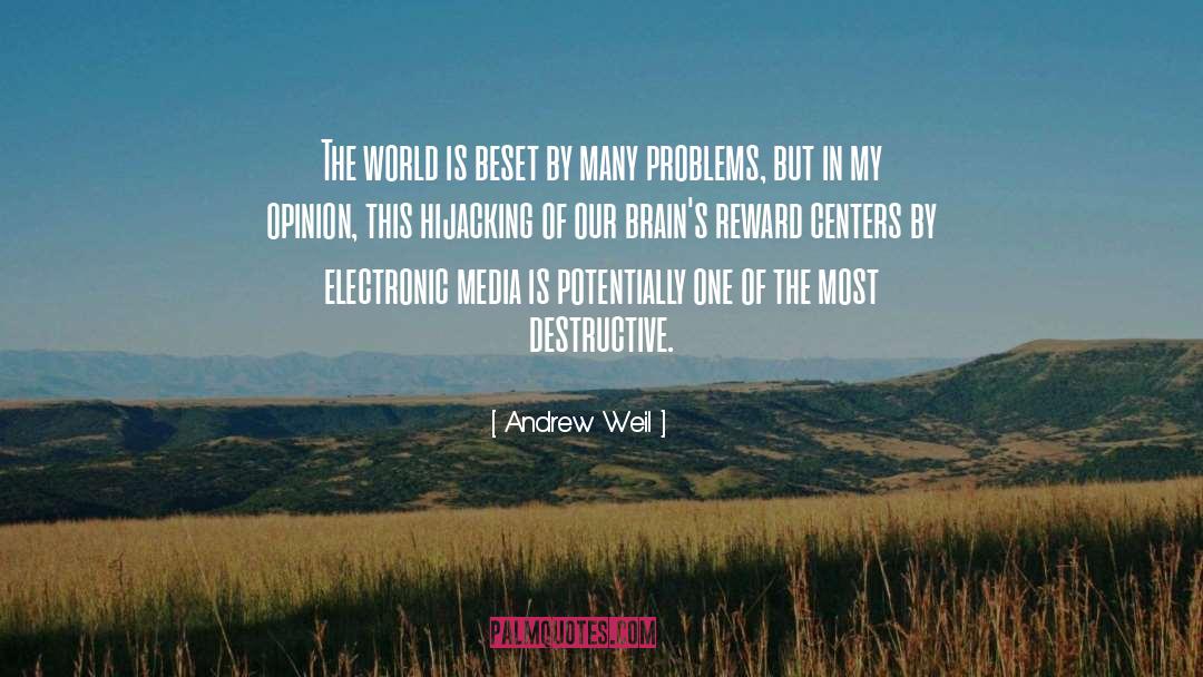 Andrew Weil Quotes: The world is beset by