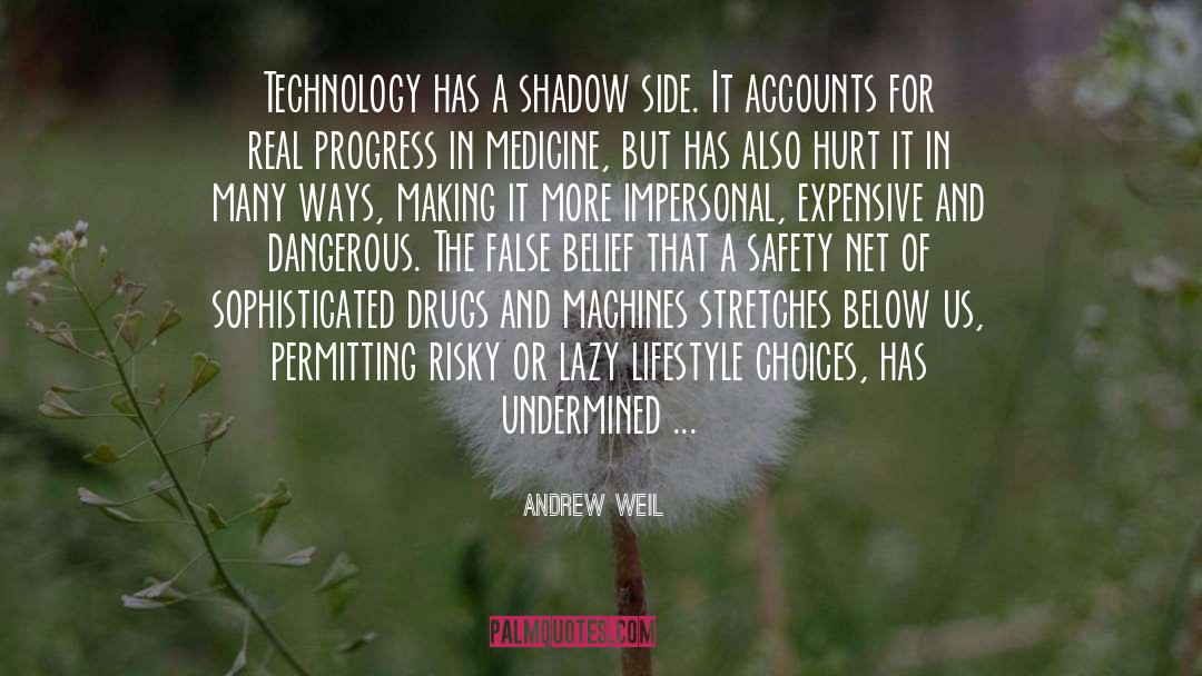 Andrew Weil Quotes: Technology has a shadow side.
