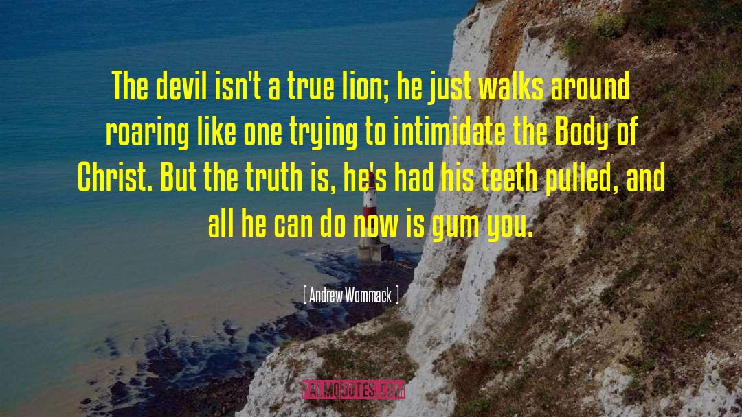 Andrew Wommack Quotes: The devil isn't a true