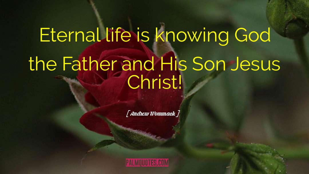 Andrew Wommack Quotes: Eternal life is knowing God