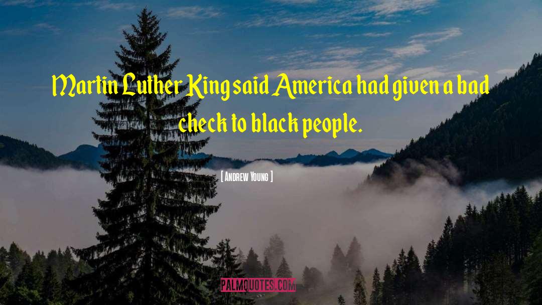 Andrew Young Quotes: Martin Luther King said America