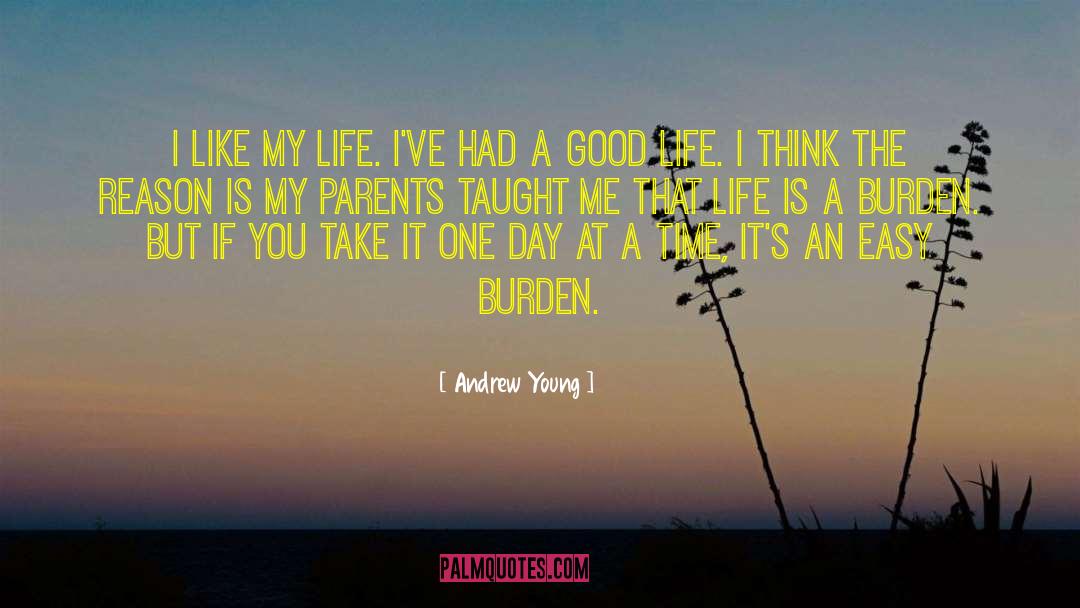 Andrew Young Quotes: I like my life. I've