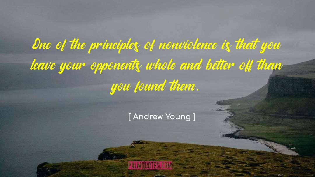Andrew Young Quotes: One of the principles of