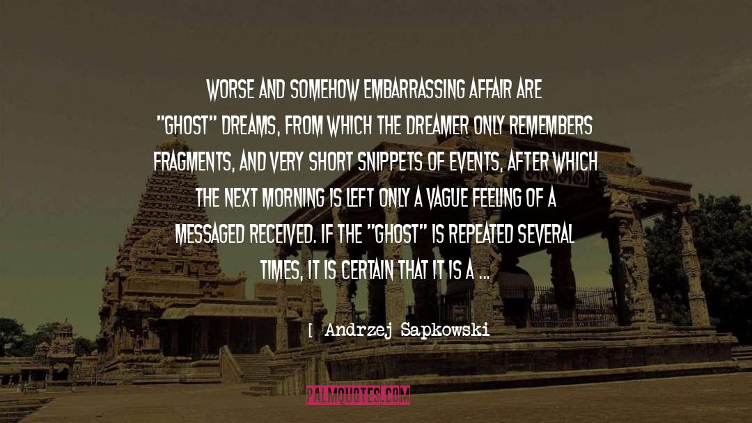 Andrzej Sapkowski Quotes: Worse and somehow embarrassing affair