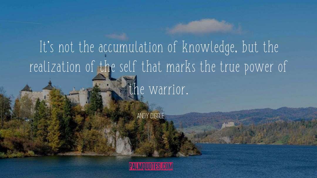 Andy Diggle Quotes: It's not the accumulation of