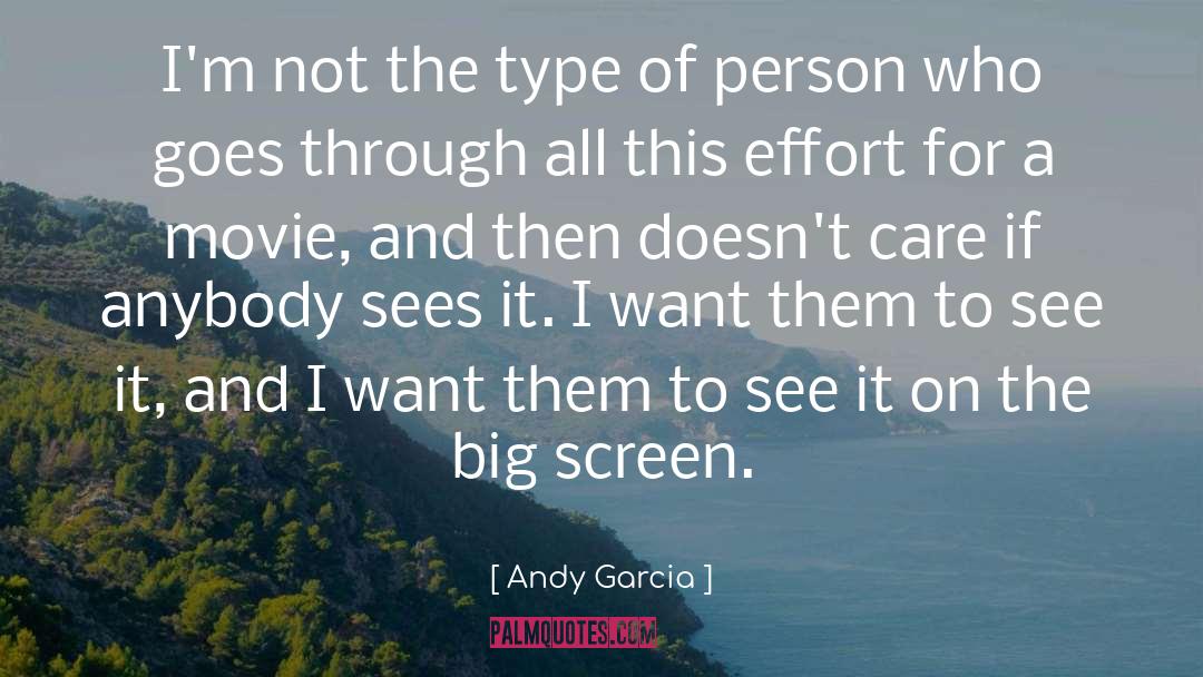 Andy Garcia Quotes: I'm not the type of
