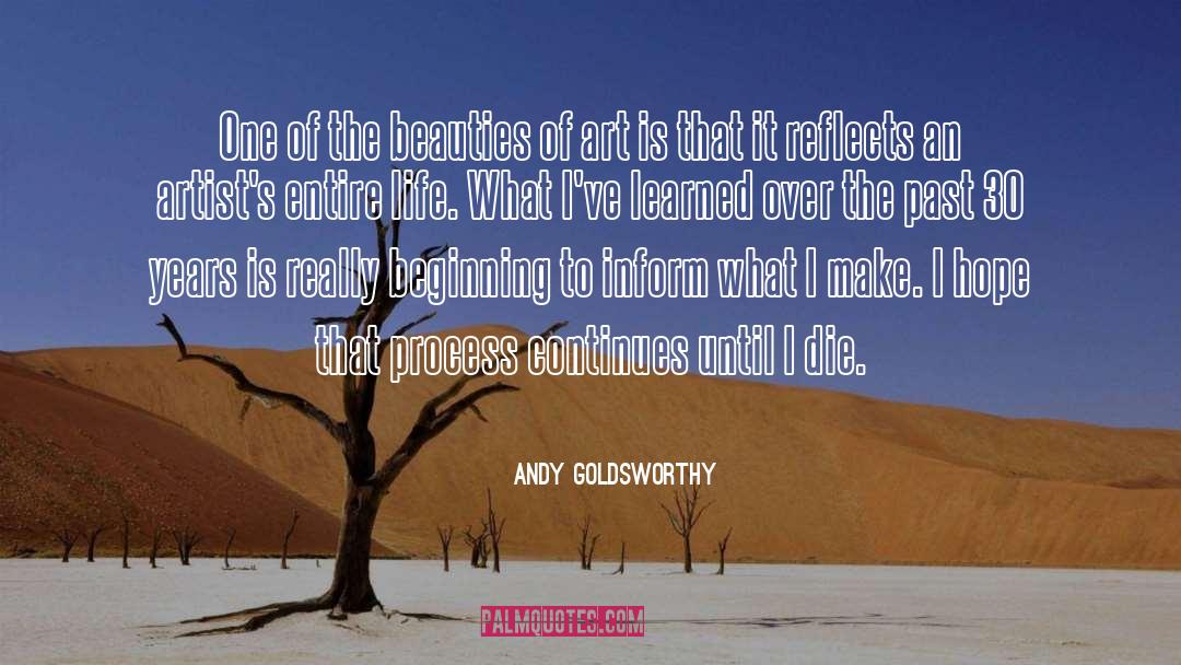 Andy Goldsworthy Quotes: One of the beauties of