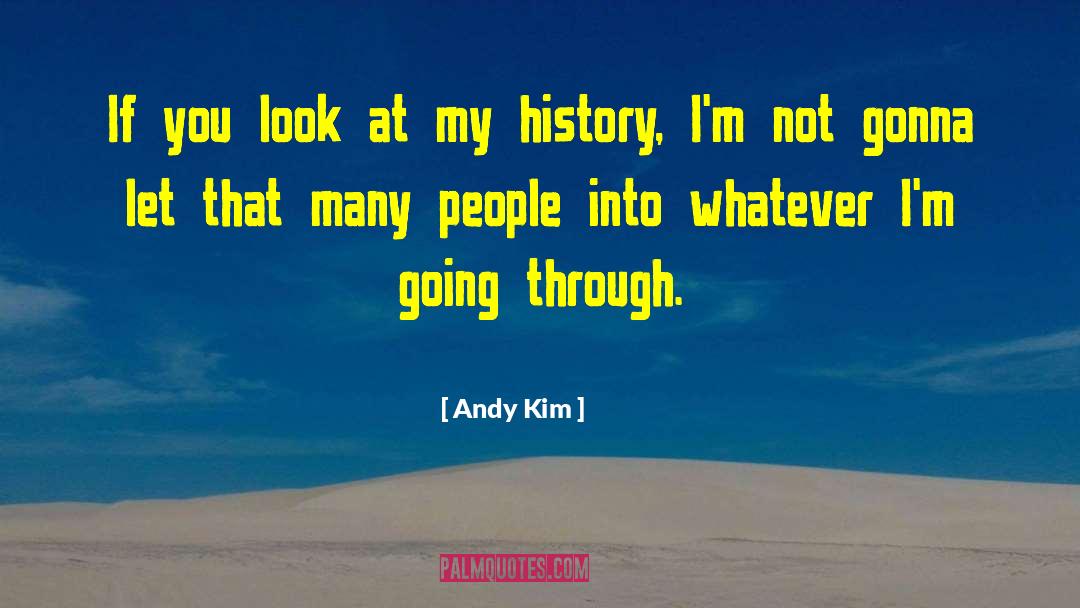 Andy Kim Quotes: If you look at my