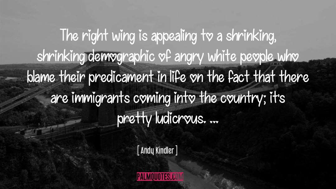 Andy Kindler Quotes: The right wing is appealing