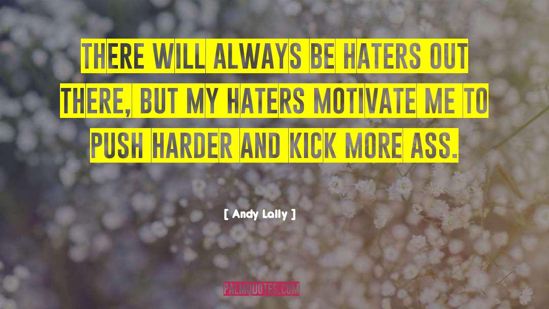 Andy Lally Quotes: There will always be haters