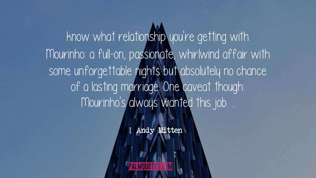 Andy Mitten Quotes: know what relationship you're getting