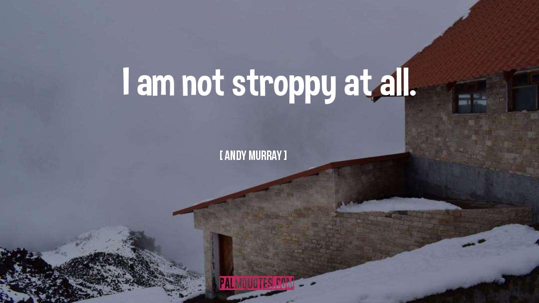 Andy Murray Quotes: I am not stroppy at