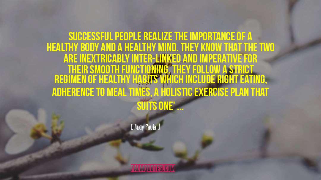 Andy Paula Quotes: Successful people realize the importance