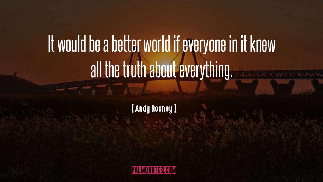 Andy Rooney Quotes: It would be a better