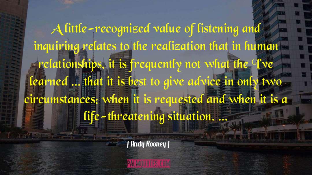 Andy Rooney Quotes: A little-recognized value of listening